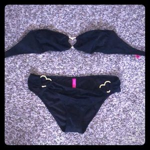 Victoria’s Secret Black and Gold Bikini 💛🖤💛